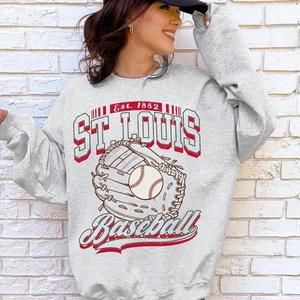1882 St. Louis Cardinals Baseball Retro St. Louis Baseball Sweatshirt